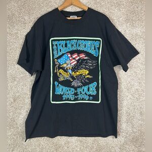 VINTAGE GRAIL AMORICA OR BUST THE BLACK CROWES SHIRT 1995 Size XL